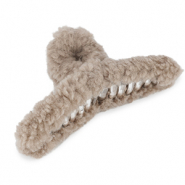 Accessoires pour cheveux pince à cheveux en polaire peluche Taupe
