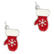 Métal TQ laiton breloques gant Argenté