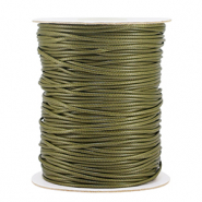 Fil macramé tressé 1.5mm Vert mousse