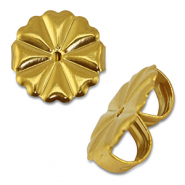 Apprêts en acier inox papillons boucles d'oreilles Doré