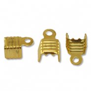 Apprêts en acier inox fermoir pour lacet Doré