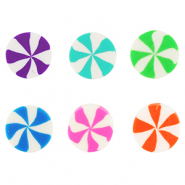 Perles en polymère torsion Multicolore