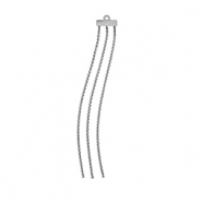 Breloques en acier Inox Argent&eacute;