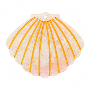 Pendentifs en résine coquille Rose clair