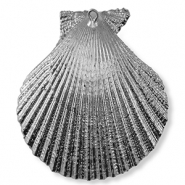 Pendentifs coquillage specials Coquille Saint-Jacques Argenté