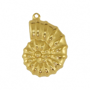 Breloques en acier Inox coquillage Doré