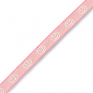Ruban texte smiley Rose-blanc