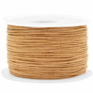 Fil en coton ciré wax 1mm Camel