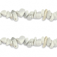 Perles chipstone Blanc
