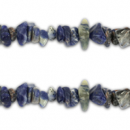 Perles chipstone Sodalite Blue-gris
