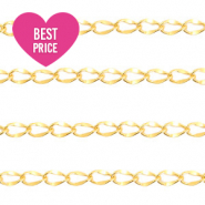 Apprêts en acier inox chaîne maille jaseron doré