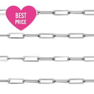Apprêts en acier inox chaîne maille jaseron maillons Argenté
