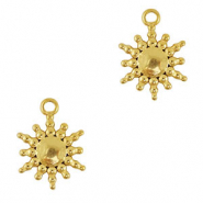 Breloques en acier Inox soleil Doré