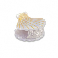 Accessoires pour cheveux pince à cheveux coquille Lilas-doré