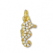 Métal TQ laiton breloques hippocampe Doré