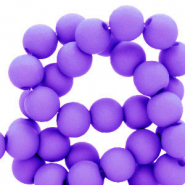 Perles acryliques 4 mm Violet fonc&eacute;
