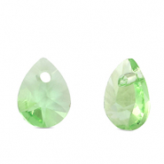 Pendentifs en verre Crystal glass goutte Vert clair