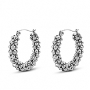 Boucles d'oreilles / puces en acier Inox Argenté