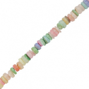 Perles coquillage disque Pastel multicolore