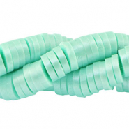 Perles Katsuki Heishi 6mm Menthe doux-pearl shine coating