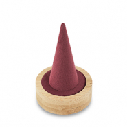 Présentoir bijoux pour bagues Natural-bordeaux