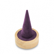 Présentoir bijoux pour bagues Natural-violet aubergine