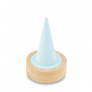 Présentoir bijoux pour bagues Natural-bleu glacier