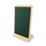 Pr&eacute;sentoir bijoux pour colliers Natural-vert fonce