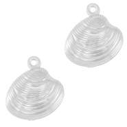 Breloques en acier Inox coquille Argenté