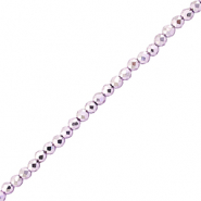 Perles &agrave; facettes 2mm rondes Violet m&eacute;tallique