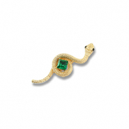 Broches serpent Doré-vert