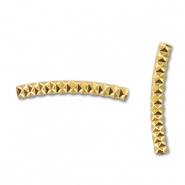 Perles en acier Inox tube Dor&eacute;