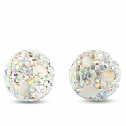 Perles boh&egrave;me rond Blanc