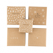 Boîtes écrin à bijoux mix Marron