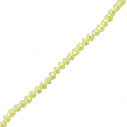 Perles &agrave; facettes 6x4mm disque Heishi Vert clair