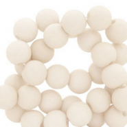 Perles acryliques 8 mm Off white