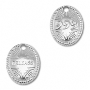 BY31&reg; Breloque en acier Inox num&eacute;ros des anges 999 / release Argent&eacute;