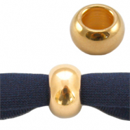 Perles en m&eacute;tal DQ 9mm plat Dor&eacute; (sans nickel)