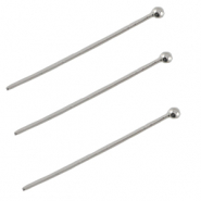 Clou à tête boule en métal DQ 25mm Argenté antique (sans nickel)