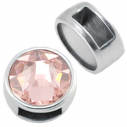 Métal DQ poussoir pour flatback SS34 et cabochon 7mm Argenté antique (sans nickel)