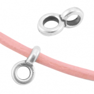 DQ métal pendentif avec anneau Ø2.2mm Argenté antique (sans nickel)