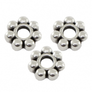 Perles en m&eacute;tal DQ spacer anneau Bali 6mm Argent&eacute; antique (sans nickel)