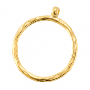 Métal DQ pendentifs / breloques avec anneau 35mm Doré (sans nickel)