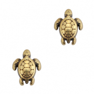 Perles en m&eacute;tal DQ tortue Bronze antique (sans nickel)