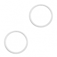 Apprêts en métal DQ anneau fermé 15mm Argenté antique (sans nickel)