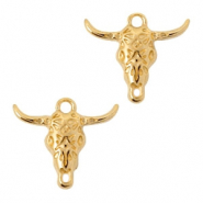 Breloques en métal DQ connecteur tête de buffle Doré (sans nickel)