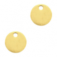 Breloques en m&eacute;tal DQ 8mm Dor&eacute; (sans nickel)