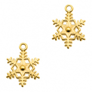 Breloques en métal DQ flocon de neige Doré (sans nickel)