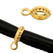 Breloques en m&eacute;tal DQ 8mm Dor&eacute; (sans nickel)