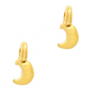 Breloques en métal DQ lune Doré (sans nickel)